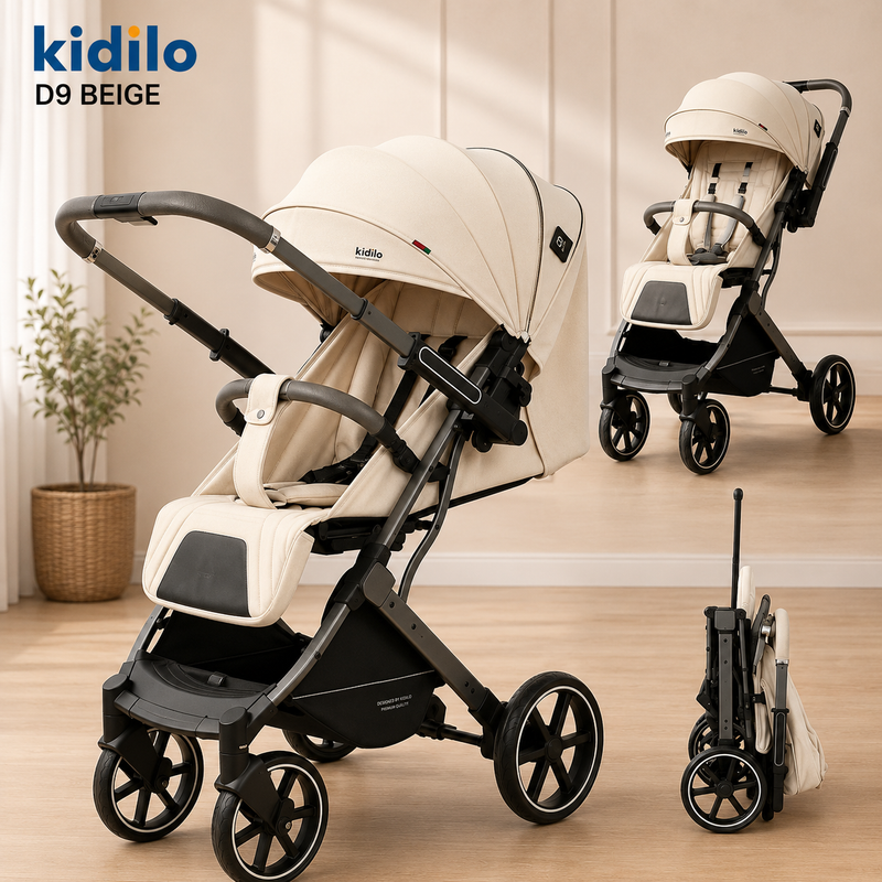 Kidilo Baby Compact Folding Stroller D9