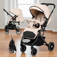 Kidillo 535 Premium Lightweight Foldable Baby Stroller – One-Hand Fold | Multi-Position Recline | Large Canopy | Travel Pram - View 4