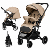 Kidillo 535 Premium Lightweight Foldable Baby Stroller – One-Hand Fold | Multi-Position Recline | Large Canopy | Travel Pram - View 3