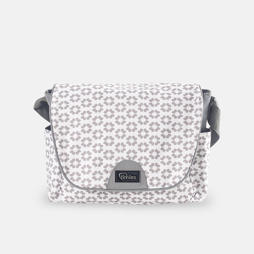 COMPACT DIAPER BAG WITH CHANGING PAD – GREY