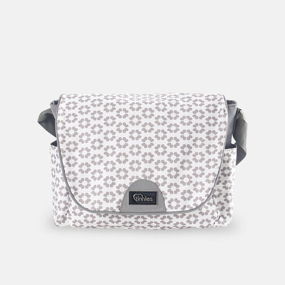 COMPACT DIAPER BAG WITH CHANGING PAD – GREY