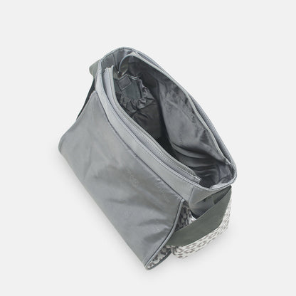 COMPACT DIAPER BAG WITH CHANGING PAD – GREY