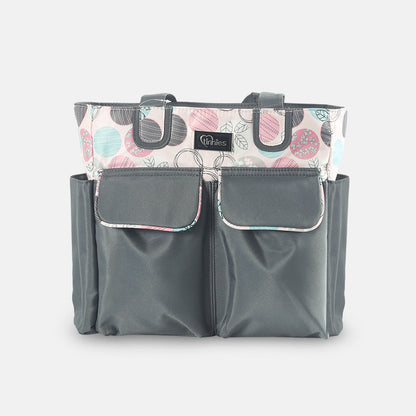 COMPACT DIAPER BAG WITH CHANGING PAD – GREY