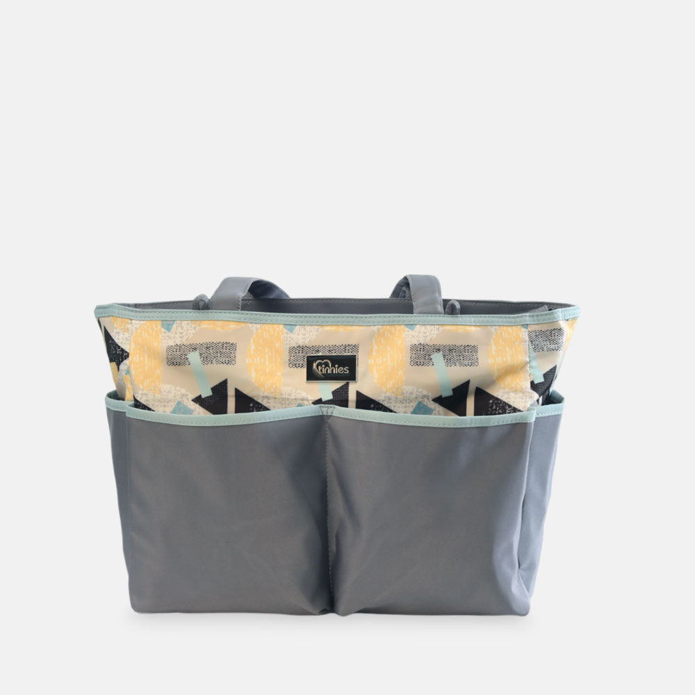 TINNIES DIAPER BAG – GREY, EVERYDAY ESSENTIALS ORGANIZED