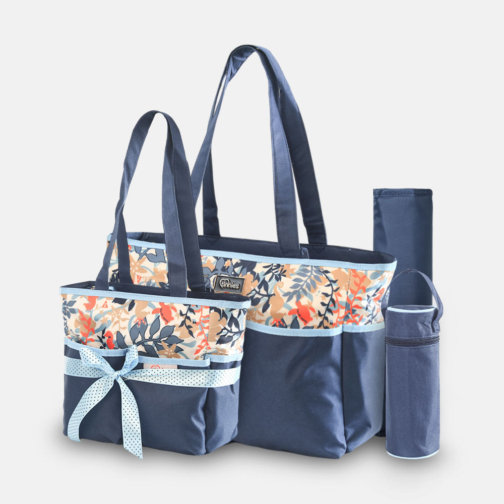 TINNIES DIAPER BAG – BLUE, SMART & SPACIOUS