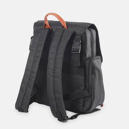 TINNIES DIAPER BACKPACK – BLACK, HANDS-FREE COMFORT FOR MODERN MOMS