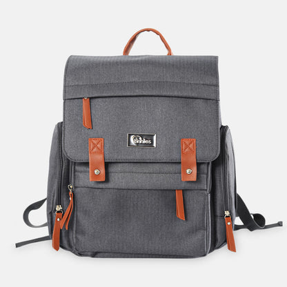 TINNIES DIAPER BAG – GREY, SPACIOUS & SMART DESIGN FOR MODERN MOMS