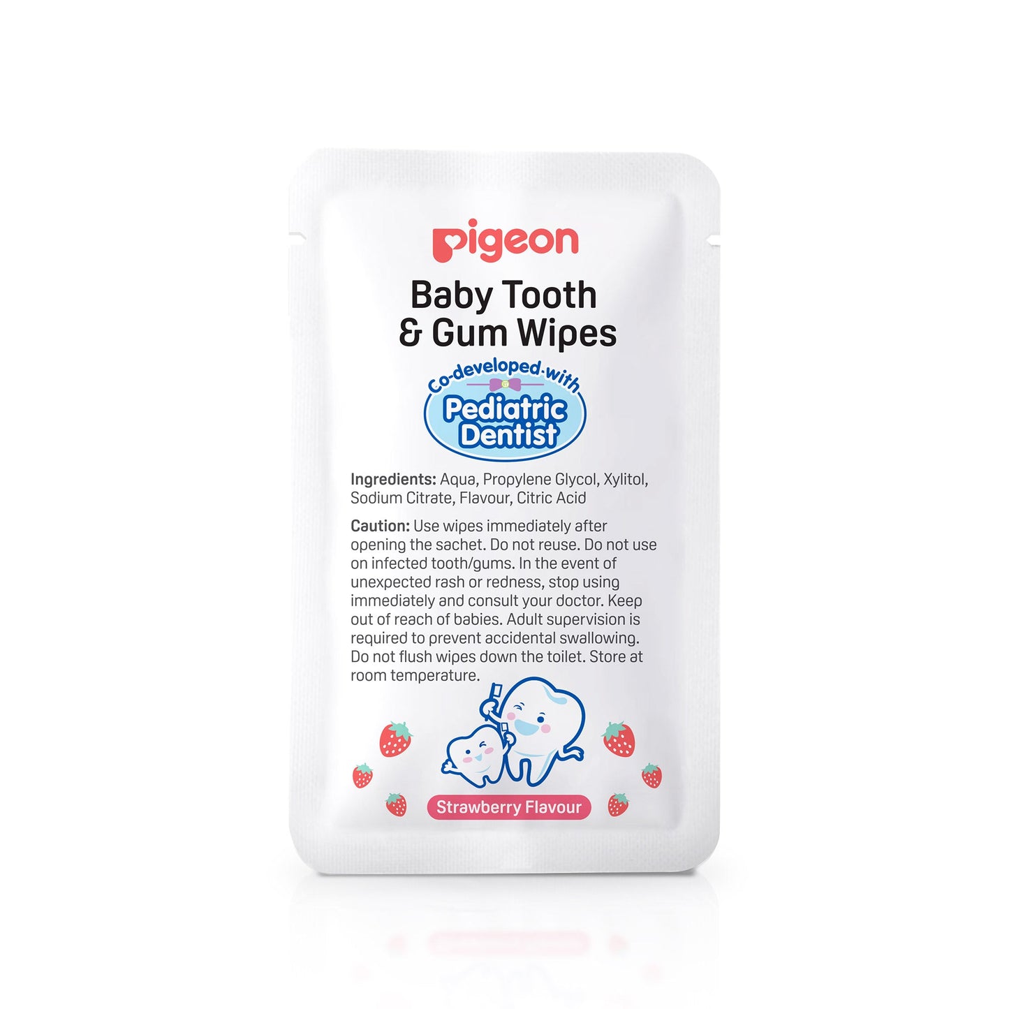 BABY TOOTH & GUM WIPES STRAWBERRY 20S