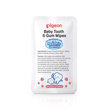 BABY TOOTH & GUM WIPES STRAWBERRY 20S