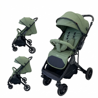 Kidilo-k919N Premium Foldable Baby Stroller – Lightweight Travel Pushchair with Reversible Seat | Beige, Black & Coffee - View 5