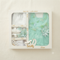 Luxury Baby Girl Mint Green Party Dress Gift Set – Premium Newborn Clothing & Accessories (0–6 Months) - View 1