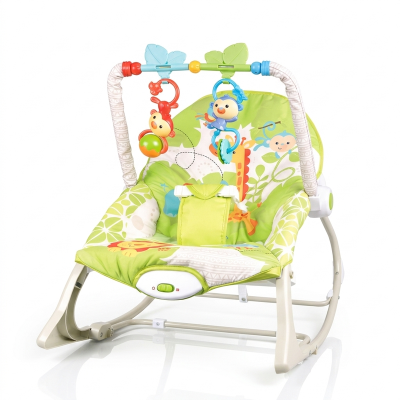 Tiibaby Infant-to-Toddler Rocker with Vibrations & Toy Bar
