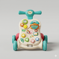 Baby 2-in-1 Activity Walker & Learning Toy | Musical Push Walker for Toddlers - View 1