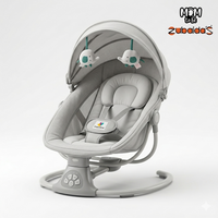 Mastela 08104 3-in-1 Deluxe Multi-Functional Bassinet & Swing - Grey - View 1