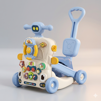 3-in-1 Baby Musical Push Walker & Ride-On Activity Toy | Learning Walker with Detachable Handle (12+ Months) - View 1