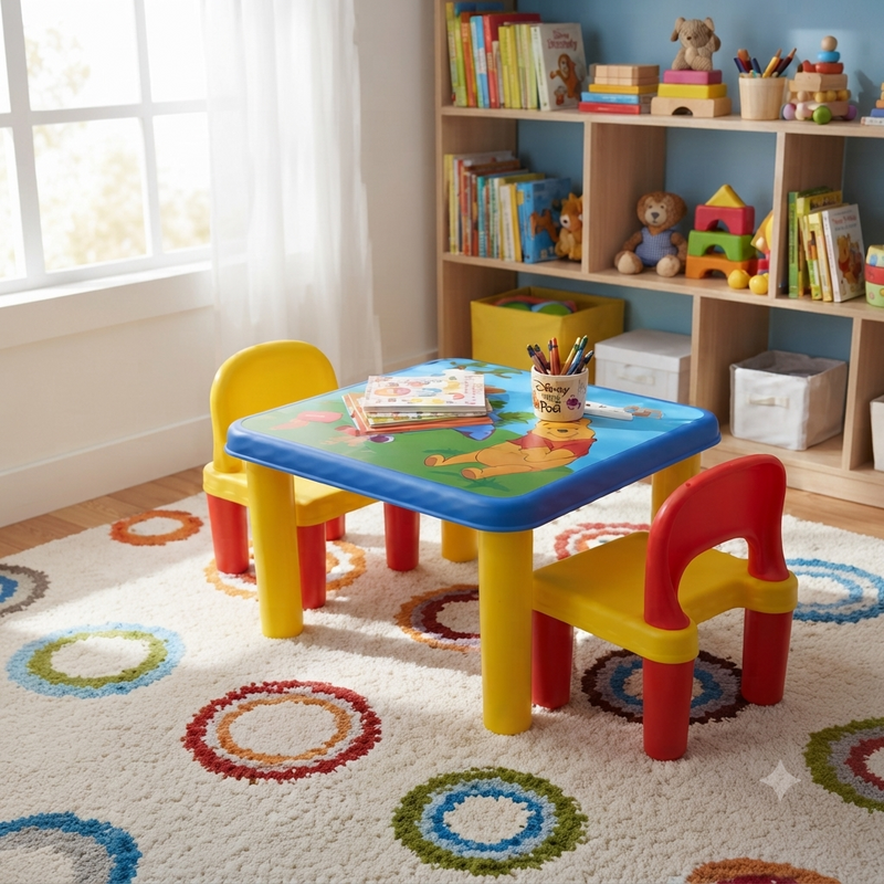 Kids Activity Table & Chair Set | Multi-Purpose Learning & Play Table for Toddlers