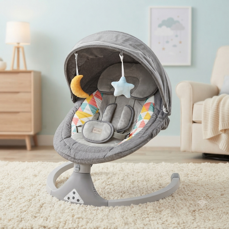 Baby Auto Swing Grey T523