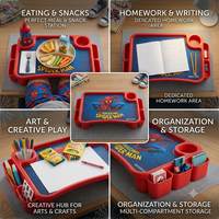 Kids Lap Desk with Cup Holder & Storage Tray | Portable Study & Activity Table - View 3