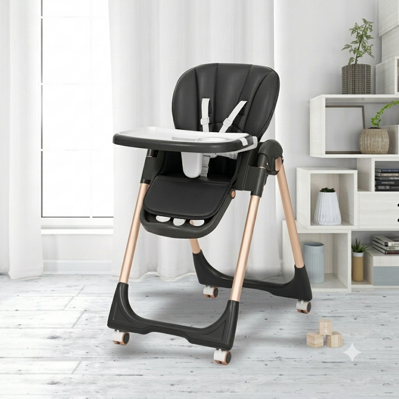 Premium Ergonomic Adjustable Baby High Chair – Sleek Modern Design