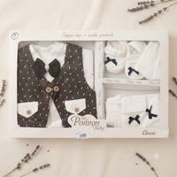 10-Piece Premium Baby Boy Gift Set – Gentleman Newborn Cotton Clothing Set (0–6 Months) - View 1