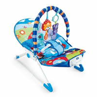 Musical Baby Bouncer with Soothing Vibrations & Interactive Toy Bar - View 1