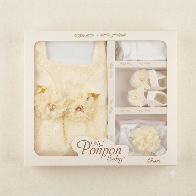 Premium Newborn Baby Gift Set – Soft Cotton Teddy Bear Clothing Collection (0–6 Months)