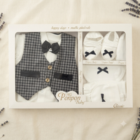 10-Piece Premium Baby Boy Gift Set – Gentleman Newborn Cotton Clothing Set (0–6 Months) - View 1