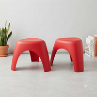 Kids Plastic Stool | Lightweight Multi-Purpose Chair for Home & Playroom - View 2