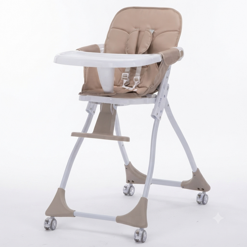Premium Foldable Baby High Chair with Removable Tray