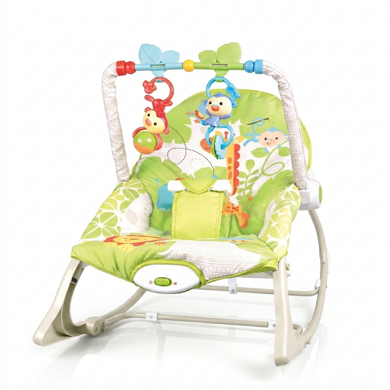Tiibaby Infant-to-Toddler Rocker with Vibrations & Toy Bar