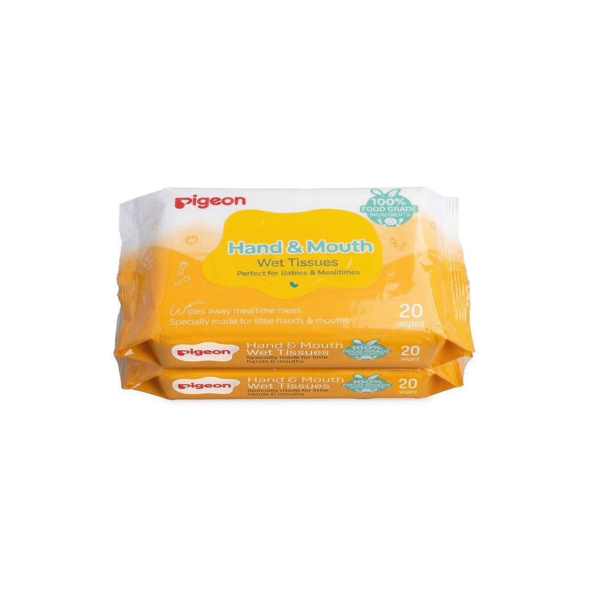 Hand & Mouth Wet Tissues 20s 2In1 Refill