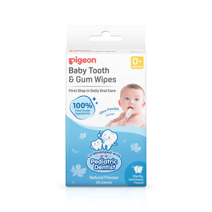 BABY TOOTH & GUM WIPES NATURAL 20S
