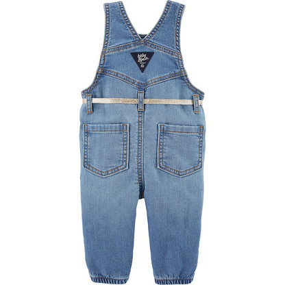 Knit Denim Overalls - Degrassi Wash - Baby Girl