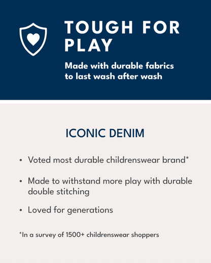 Baby Stretch Denim Classic Overalls - Dark Wash
