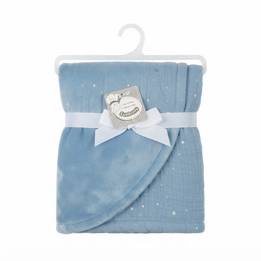 Blue Starry Soft Baby Blanket-Zubaidas