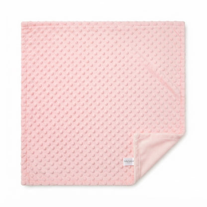 Baby Minky Fleece Blanket and U-Shaped Elephant Neck Pillow Set - Pink