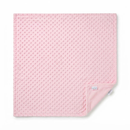 Baby Minky Fleece Blanket and U-Shaped Neck Pillow Set - Pink