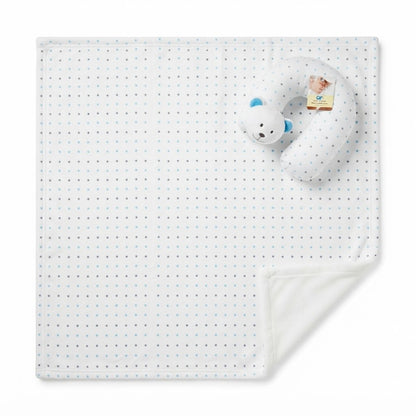 Baby Fleece Blanket and U-Shaped Neck Pillow Set -Zubaidas