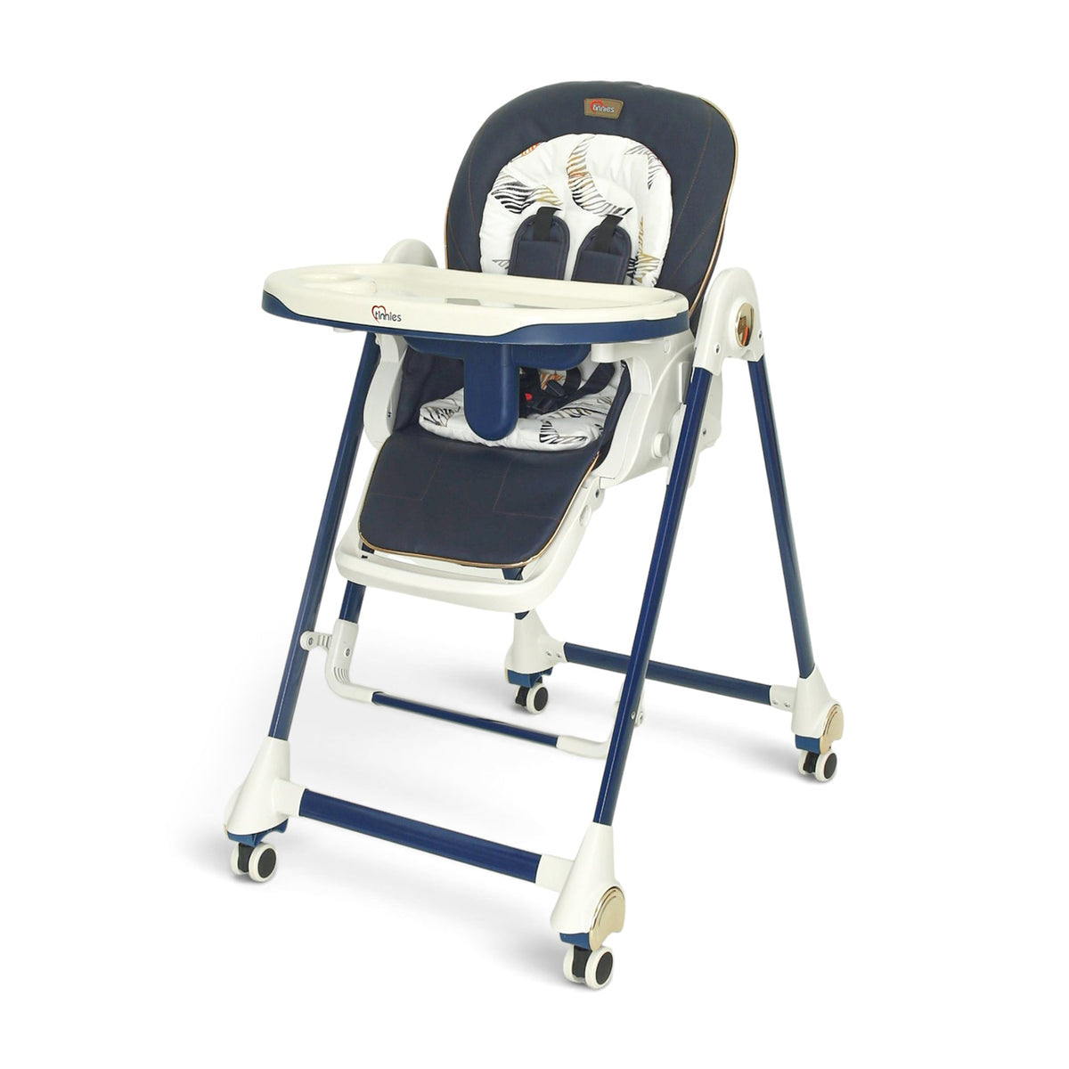 TINNIES BABY HIGH CHAIR W/SWING - BLUE