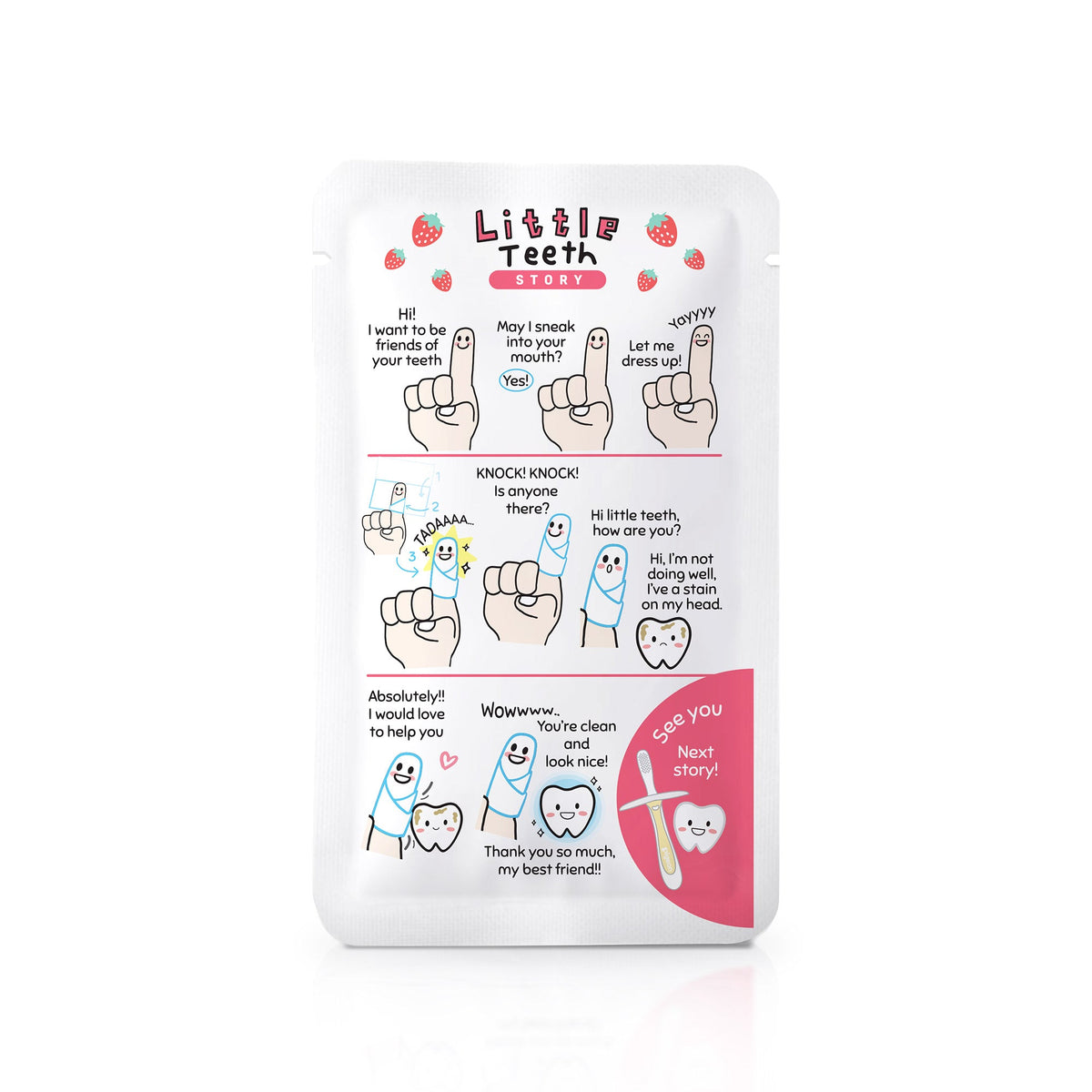 BABY TOOTH & GUM WIPES STRAWBERRY 20S