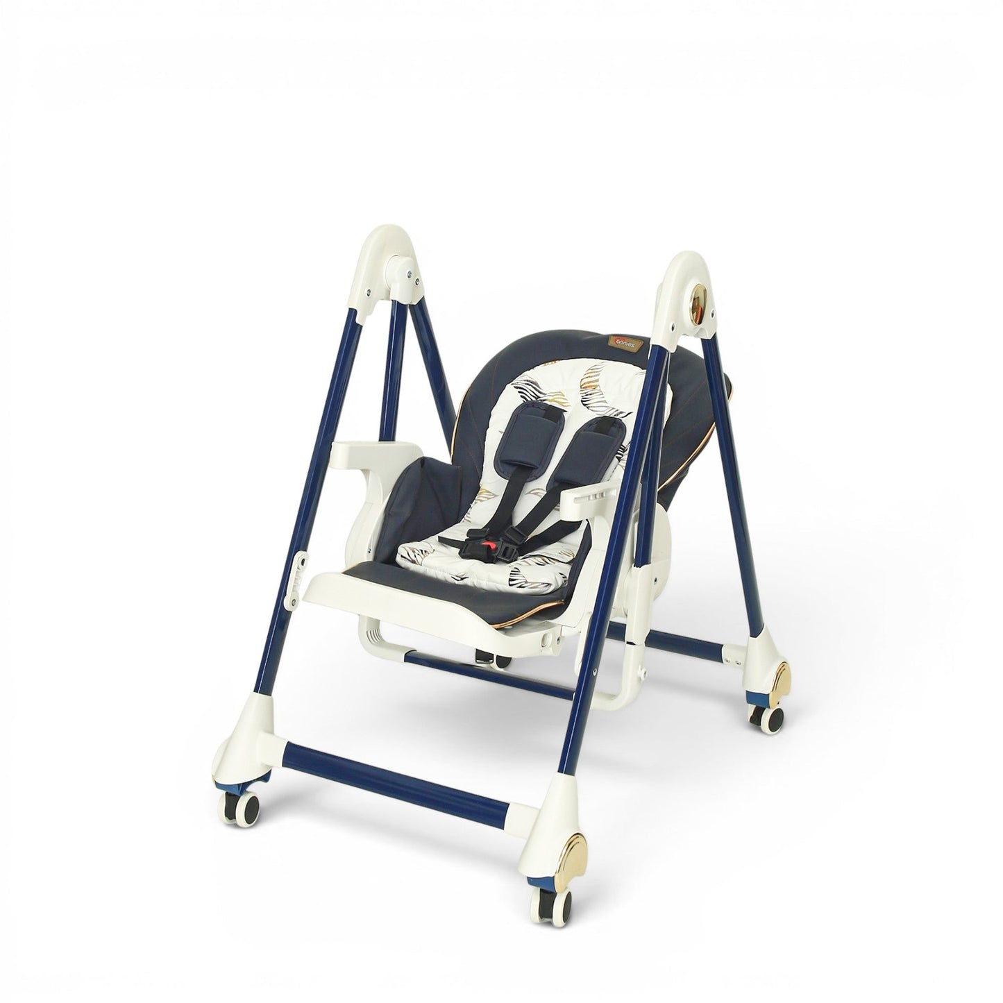 TINNIES BABY HIGH CHAIR W/SWING - BLUE