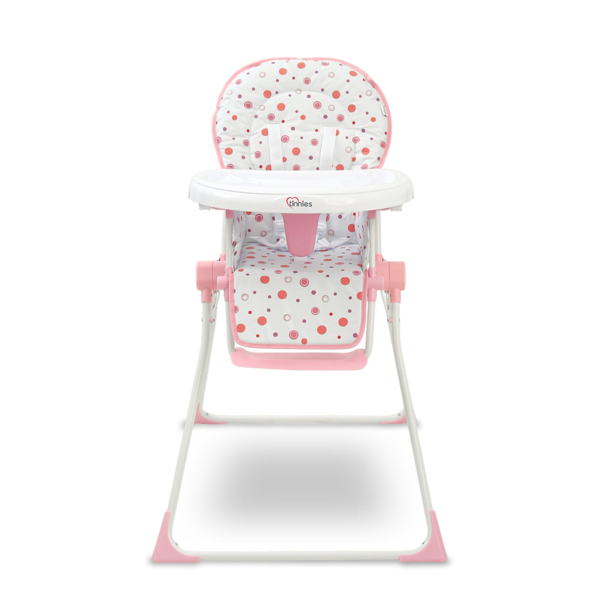 TINNIES PREMIUM POLKA DOT FOLDABLE HIGH CHAIR
