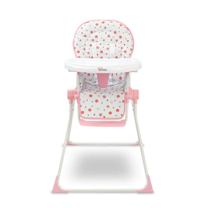TINNIES PREMIUM POLKA DOT FOLDABLE HIGH CHAIR