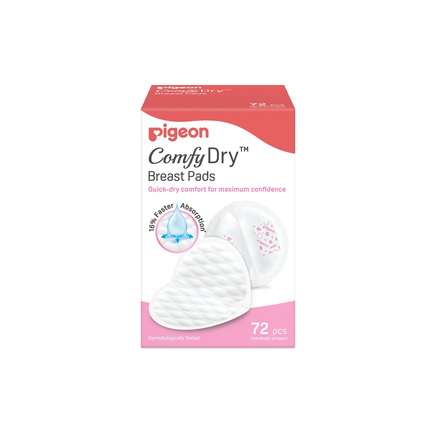 PIGEON COMFYDRY BREAST PADS 72PCS