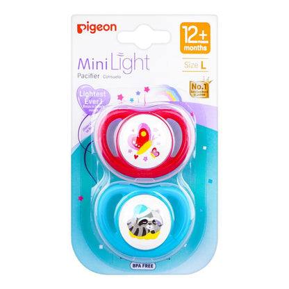 PIGEON MINILIGHT SOFTEST SILICONE GIRL PACIFIER 2PCS - l