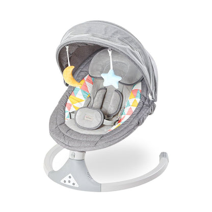 GREY BABY SWING WITH MUSIC – NEWBORN TO 1 YEAR