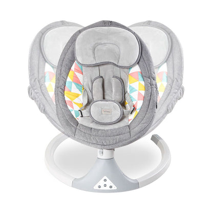 GREY BABY SWING WITH MUSIC – NEWBORN TO 1 YEAR