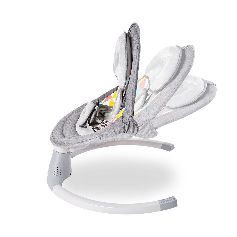 GREY BABY SWING WITH MUSIC – NEWBORN TO 1 YEAR