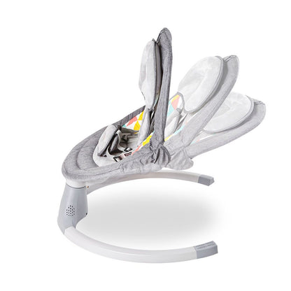 GREY BABY SWING WITH MUSIC – NEWBORN TO 1 YEAR