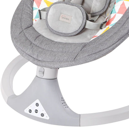 GREY BABY SWING WITH MUSIC – NEWBORN TO 1 YEAR